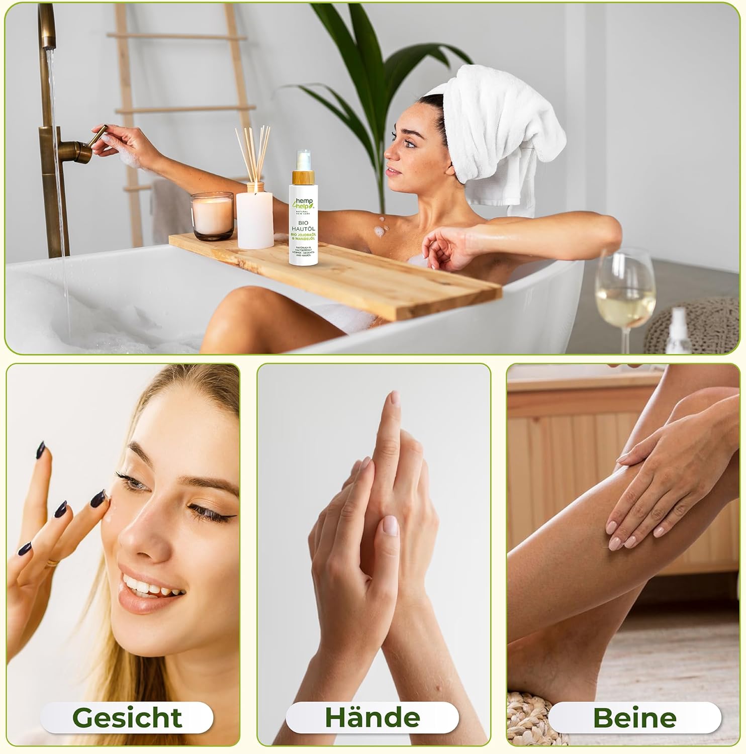 Bio Hanf Roll-On, 14 Ml – Bei Mückenstichen, Ekzemen & Hautirritationen – Mit ätherischen Ölen