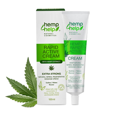 Rapid Active Schmerzcreme 100ml – Hochwirksame Formel mit Hanf, Arnika & Boswellia – Linderung bei Muskel-, Gelenk-, Rücken- & Arthritisschmerzen