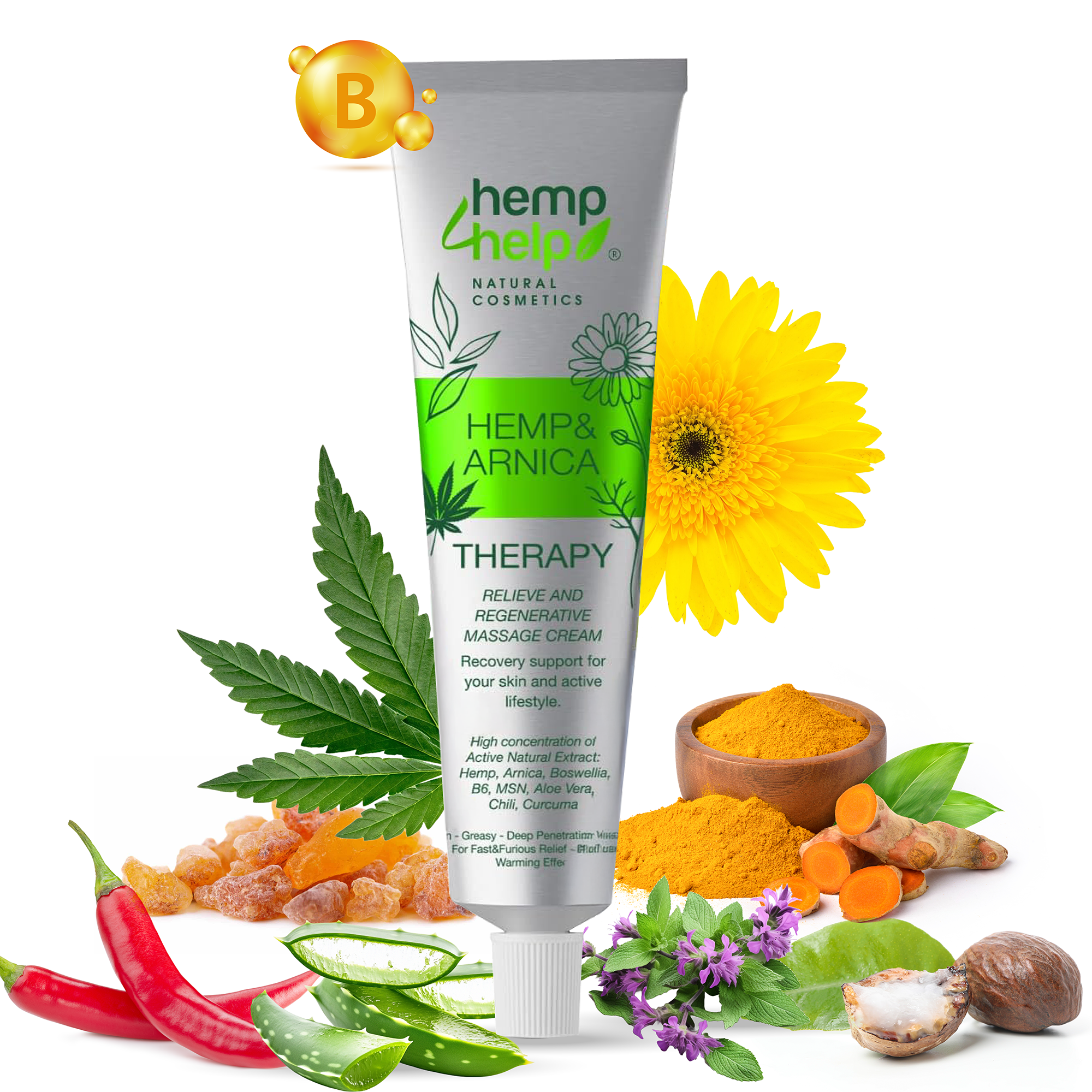 Extra Stark Bio Arnika Salbe mit Hanf – Hochkonzentrierte Schmerzcreme bei Muskelkater, Gelenkschmerzen, Entzündungen & Schwellungen – Vegan, Plastikfrei, Dermatologisch Getestet, Made in EU