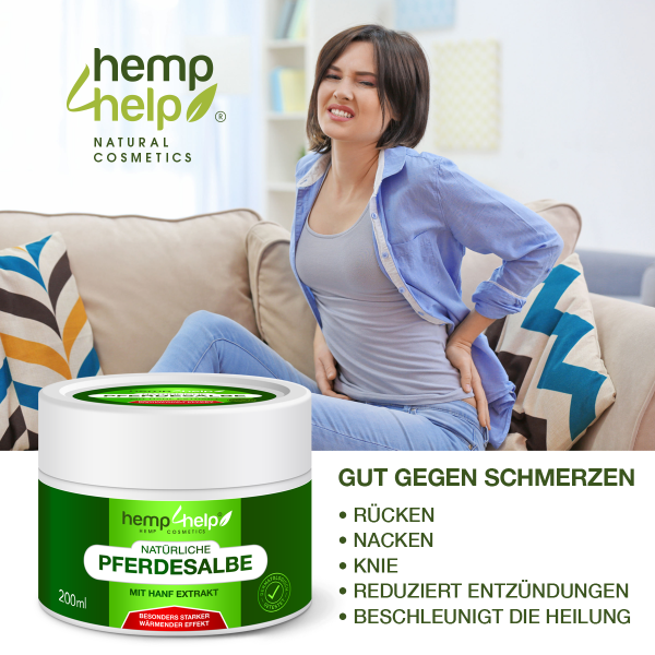 Bio 𝐇𝐀𝐍𝐅 Pferdesalbe Extra Stark WÄRMENDER EFFEKT