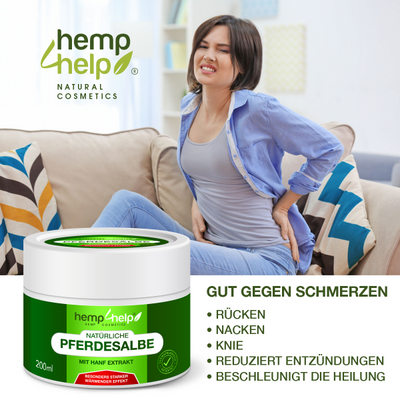 Bio 𝐇𝐀𝐍𝐅 Pferdesalbe Extra Stark WÄRMENDER EFFEKT