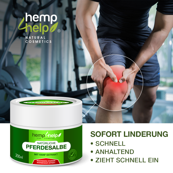 Bio 𝐇𝐀𝐍𝐅 Pferdesalbe Extra Stark WÄRMENDER EFFEKT