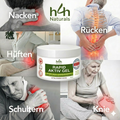 Schmerzsalbe extra stark für Nacken Rücken Knie Schultern Hüften bei Muskelverspannung Gelenkschmerzen kühlendes Hanf Schmerzgel
