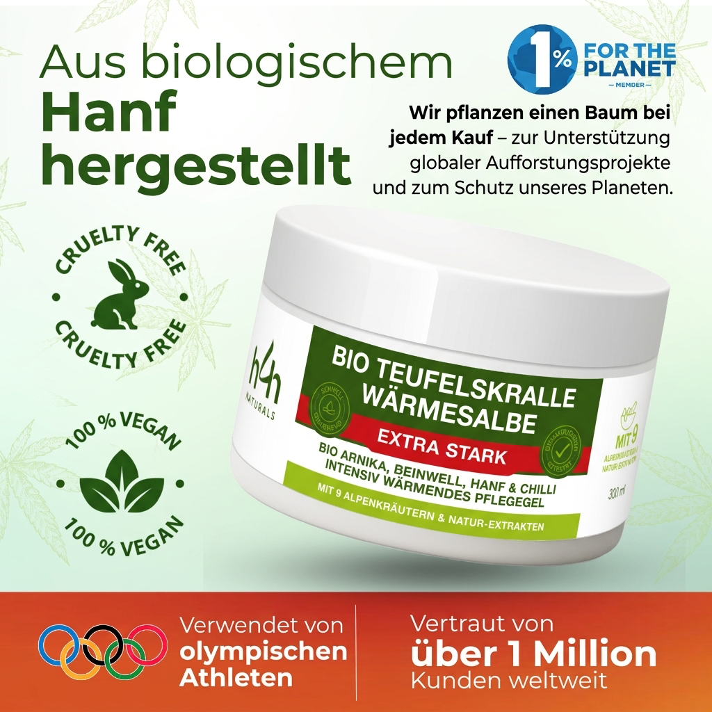 Dieses hochdosierte Schmerzgel kombiniert Hanfextrakt, Arnika und Boswellia für eine intensive, entzündungshemmende Pflege bei Muskel- und Gelenkbeschwerden.
