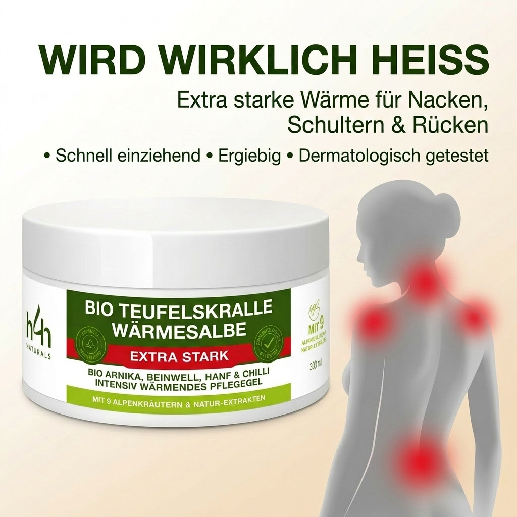 Schmerzsalbe extra stark entzündungshemmend für Nacken Rücken Schulter und Knie bei Muskel und Gelenkschmerzen
