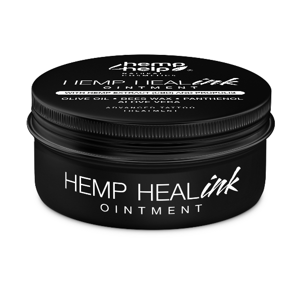 HEMP 4 HELP®️ Hanf Tattoo Creme vermeidet das Nachstechen in 96 % durch die revolutionäre Hanf Rezeptur. 50 ml Heal-Ink®️ Tattoo Creme enthalten Olivenöl, Bienenwachs, Panthenol, AloeVera